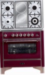 ILVE M-90ID-E3 Red Dapur, jenis ketuhar: elektrik, jenis hob: digabungkan