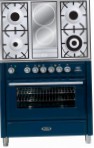 ILVE MT-90ID-E3 Blue Kompor dapur, jenis oven: listrik, jenis hob: gabungan