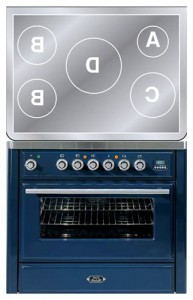 Characteristics Kitchen Stove ILVE MTI-90-MP Blue Photo