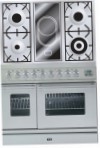 ILVE PDW-90V-VG Stainless-Steel Кухненската Печка, тип на фурна: газ, вид котлони: комбинирана