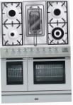 ILVE PDL-90R-MP Stainless-Steel Fornuis, type oven: elektrisch, type kookplaat: gas