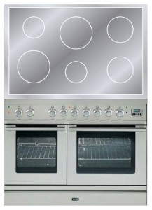 características Estufa de la cocina ILVE PDLI-100-MW Stainless-Steel Foto