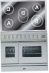 ILVE PDWE-90-MP Stainless-Steel Fornuis, type oven: elektrisch, type kookplaat: elektrisch