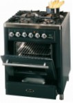 ILVE MT-70D-E3 Green Kitchen Stove, type of oven: electric, type of hob: gas