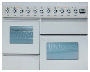 características Estufa de la cocina ILVE PTW-100F-MP Stainless-Steel Foto