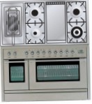 ILVE PL-120FR-MP Stainless-Steel Kitchen Stove, type of oven: electric, type of hob: gas