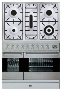 características Estufa de la cocina ILVE PDF-90-MP Stainless-Steel Foto