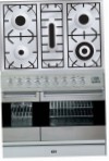 ILVE PDF-90-MP Stainless-Steel Fornuis, type oven: elektrisch, type kookplaat: gas