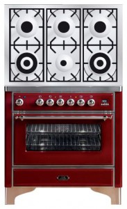 विशेषताएँ रसोई चूल्हा ILVE M-906D-VG Red तस्वीर