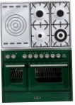 ILVE MTD-100SD-VG Green Virtuvės viryklė, tipo orkaitės: dujos, tipo kaitlentės: dujos