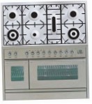 ILVE PSW-1207-MP Stainless-Steel Fornuis, type oven: elektrisch, type kookplaat: gas