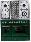 ILVE MTD-100BD-E3 Green Virtuves Plīts, Cepeškrāsns tips: elektrības, no plīts tips: gāze
