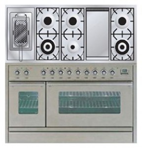 Characteristics Kitchen Stove ILVE PSW-120FR-MP Stainless-Steel Photo