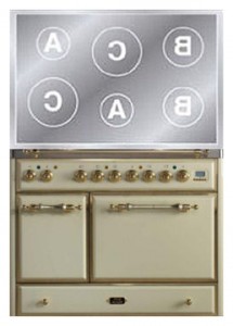 विशेषताएँ रसोई चूल्हा ILVE MCDI-100-E3 White तस्वीर