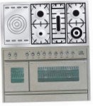 ILVE PSW-120S-MP Stainless-Steel Fornuis, type oven: elektrisch, type kookplaat: gas