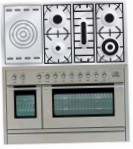ILVE PSL-120S-MP Stainless-Steel Virtuves Plīts, Cepeškrāsns tips: elektrības, no plīts tips: gāze