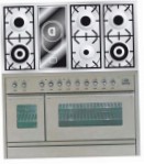 ILVE PSW-120V-MP Stainless-Steel Кухонная плита, тип духового шкафа: электрическая, тип варочной панели: комбинированная