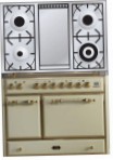 ILVE MCD-100FD-E3 Antique white Tűzhely, típusú kemence: elektromos, típusú főzőlap: gáz