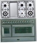 ILVE MT-120FD-E3 Stainless-Steel Fornuis, type oven: elektrisch, type kookplaat: gas