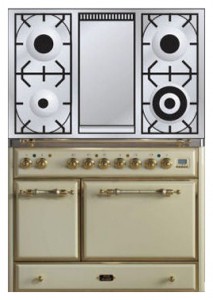 características Estufa de la cocina ILVE MCD-100FD-VG Antique white Foto