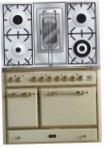 ILVE MCD-100RD-E3 Antique white Virtuvės viryklė, tipo orkaitės: elektros, tipo kaitlentės: dujos