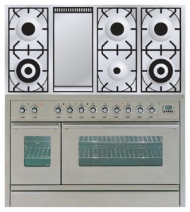 Characteristics Kitchen Stove ILVE PW-120F-VG Stainless-Steel Photo