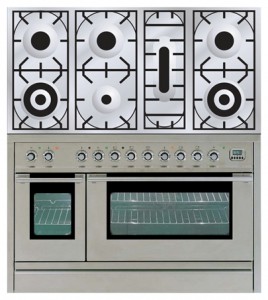 características Estufa de la cocina ILVE PL-1207-VG Stainless-Steel Foto