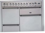 ILVE PTQ-110F-MP Stainless-Steel 厨房炉灶, 烘箱类型: 电动, 滚刀式: 结合