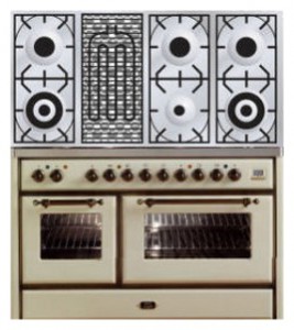 विशेषताएँ रसोई चूल्हा ILVE MS-120BD-E3 Antique white तस्वीर