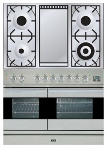 Characteristics Kitchen Stove ILVE PDF-100F-VG Stainless-Steel Photo