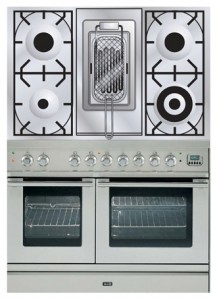 Characteristics Kitchen Stove ILVE PDL-100R-MP Stainless-Steel Photo