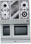 ILVE PDL-90V-VG Stainless-Steel 厨房炉灶, 烘箱类型: 电动, 滚刀式: 结合