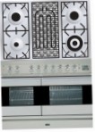 ILVE PDF-100B-VG Stainless-Steel Σόμπα κουζίνα, τύπος φούρνου: αέριο, είδος των εστιών: αέριο