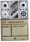 ILVE MCD-100VD-VG Antique white štedilnik, Vrsta pečice: plin, Vrsta kuhališča: kombinirani