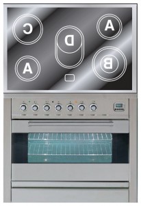caracteristici Soba bucătărie ILVE PFE-90-MP Stainless-Steel fotografie