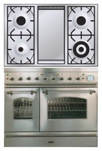 características Estufa de la cocina ILVE PD-100FN-MP Stainless-Steel Foto