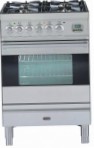 ILVE PF-60-MP Stainless-Steel Fornuis, type oven: elektrisch, type kookplaat: gas