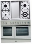 ILVE PDL-100F-MW Stainless-Steel Fornuis, type oven: elektrisch, type kookplaat: gas