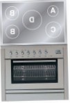 ILVE PLI-90-MP Stainless-Steel Fornuis, type oven: elektrisch, type kookplaat: elektrisch