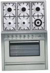 ILVE P-906L-VG Stainless-Steel Кухонная плита, тип духового шкафа: газовая, тип варочной панели: газовая