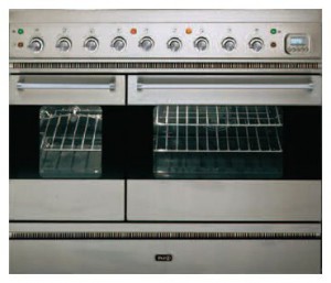 características Estufa de la cocina ILVE PD-100F-MP Stainless-Steel Foto