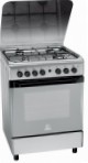 Indesit I5GSH0AG (X) Fornuis, type oven: elektrisch, type kookplaat: gas