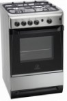 Indesit KN 3GI27 (X) Stufa di Cucina, tipo di forno: gas, tipo di piano cottura: gas