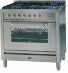 ILVE T-906W-MP Stainless-Steel Virtuves Plīts, Cepeškrāsns tips: elektrības, no plīts tips: gāze
