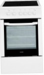 BEKO CSS 57000 GW Fornuis, type oven: elektrisch, type kookplaat: elektrisch