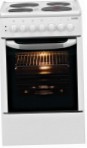BEKO CSE 56100 GW Fornuis, type oven: elektrisch, type kookplaat: elektrisch