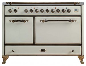 características Estufa de la cocina ILVE MCD-120F-VG Antique white Foto
