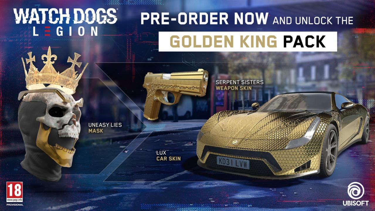 Watch Dogs: Legion - Golden King Pack DLC EU Xbox Series X|S CD Key, $1.36