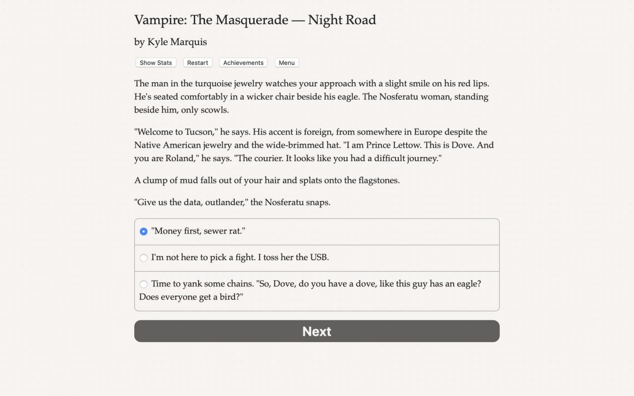 Vampire: The Masquerade - Night Road Steam CD Key, $10.21