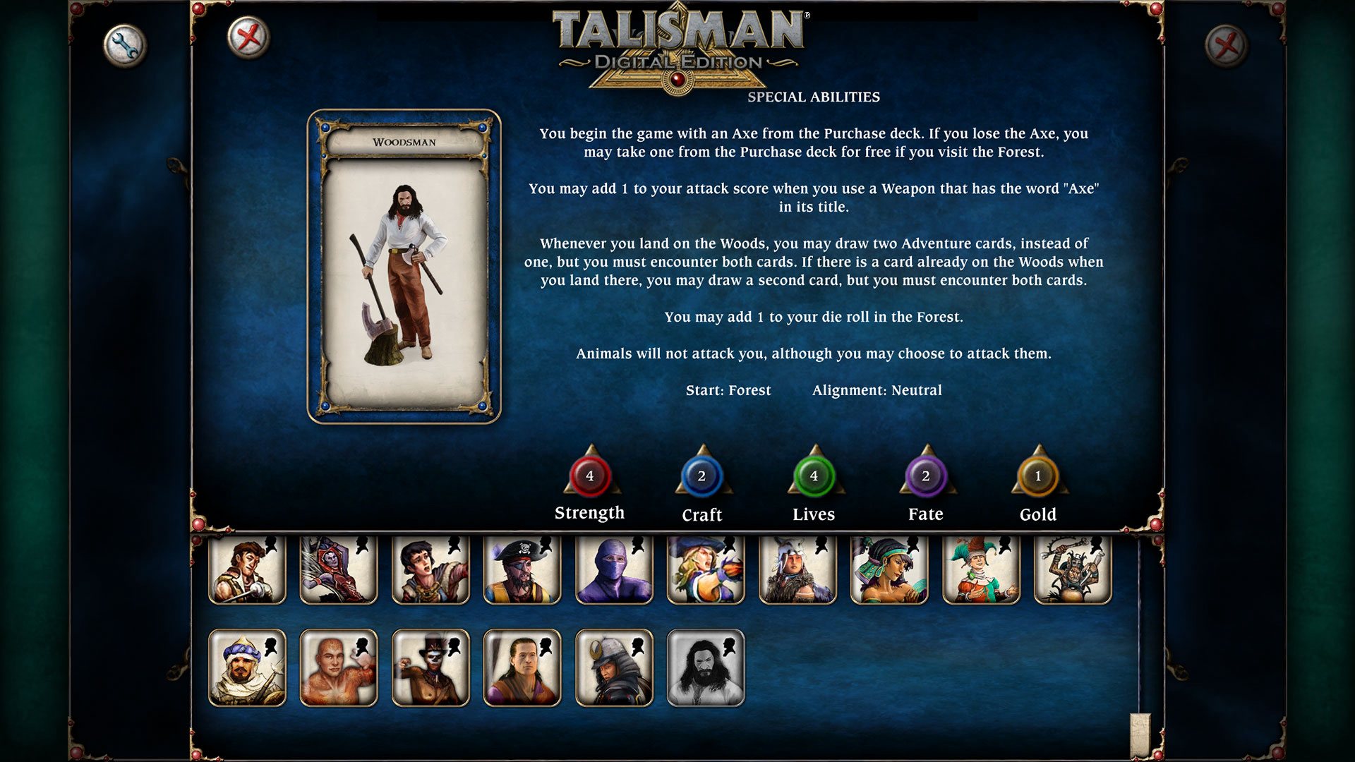 Talisman - Character Pack #17 - Woodsman DLC Steam CD Key, $1.14